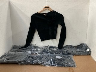 8 X WOMENS PINK VANILLA BLACK CORSAGE KNIT LONG SLEEVE TOPS IN VARIOUS SIZES - COMBINED RRP:£160: LOCATION - E3