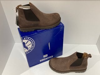 BIRKENSTOCK MEN'S STALON NUBUCK CHELSEA BOOTS - MOCCA - UK 9/EU 43 - RRP £160: LOCATION - LUXURY