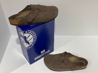 BIRKENSTOCK MEN'S BOSTON WOOL MULES - CACAO - EU 45/UK 10.5 - RRP £115: LOCATION - LUXURY