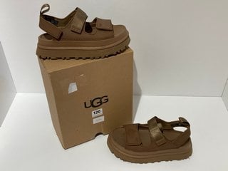 UGG WOMEN'S GOLDENGLOW SANDALS - BISON BROWN - UK 4 - RRP £90: LOCATION - LUXURY