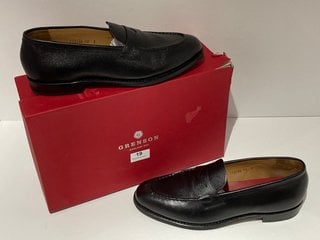 GRENSON MEN'S LLOYD LEATHER LOAFERS - BLACK - UK 10 - RRP £295: LOCATION - LUXURY