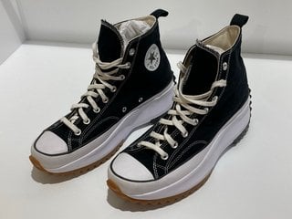 CONVERSE RUN STAR HIKE HI-TOP TRAINERS - BLACK - UK 10 - RRP £95: LOCATION - LUXURY