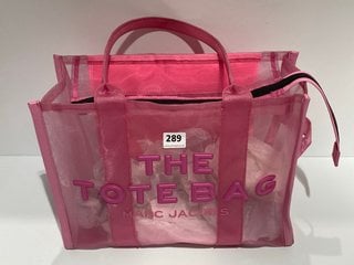 MARC JACOBS WOMEN'S THE LARGE MESH TOTE BAG - CANDY PINK - RRP £300: LOCATION - LUXURY