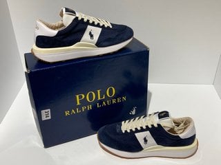 POLO RALPH LAUREN TRAIN 89 TRAINERS IN NAVY/WHITE - UK SIZE 9 - RRP £130: LOCATION - LUXURY