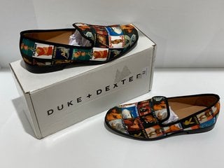 DUKE + DEXTER X PLAYBOY MEN'S DUKE PLAYBOY COVER LOAFERS - MULTI - UK 10 - RRP £200: LOCATION - LUXURY