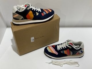 PAUL SMITH WOMEN'S WARE SWIRL RUNNING STYLE TRAINERS - SWIRL - UK 6 - RRP £200: LOCATION - LUXURY