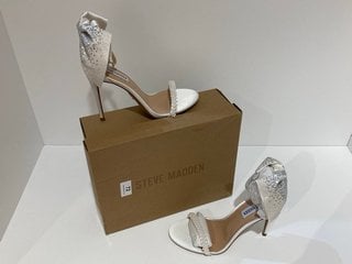 STEVE MADDEN WOMEN'S BELLAROSA-P HEELED SANDALS - IVORY - UK 6 - RRP £130: LOCATION - LUXURY