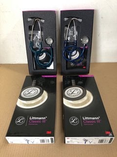 2 X LITTMANN CLASSIC III STETHOSCOPES IN AQUA/BLUE - £89 EACH: LOCATION - PB