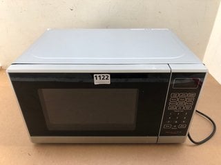 JOHN LEWIS & PARTNERS 20L SOLO DIGITAL MICROWAVE IN SILVER - MODEL NO. JLSMWO08: LOCATION - AR9