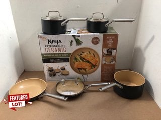 SHARK NINJA CERAMIC EXTENDED LIFE NON-STICK PAN SET: LOCATION - AR7