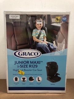 GRACO JUNIOR MAXI HIGHBACK BOOSTER CAR SEAT IN MIDNIGHT: LOCATION - BR10