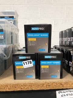 15 X BOXES OF NOVIPRO SPEED DRIVE SCREWS SIZE 4 X 25MM: LOCATION - AR16