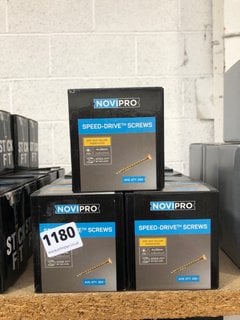 15 X BOXES OF NOVIPRO SPEED DRIVE SCREWS SIZE 4 X 25MM: LOCATION - AR16