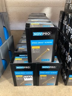 15 X BOXES OF NOVIPRO SPEED DRIVE SCREWS IN SIZE 5 X 70MM: LOCATION - AR16