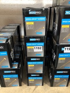 15 X BOXES OF NOVIPRO SPEED DRIVE SCREWS SIZE 4 X 45MM: LOCATION - AR16