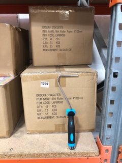 3 X BOXES OF MINI ROLLER -HANDLES 4'': LOCATION - BR16