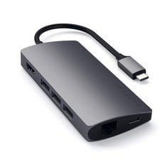 13 X 8 IN ONE USB 3.1 TYPE-C MULYI-PORT HUB - GREY - RRP £101.00