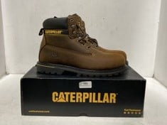 CAT SAFETY BOOTS IN BROWN SIZE UK 9