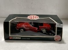 MG CORGI 1:18 SCALE MGB 1963 ROADSTER RED - RRP £123