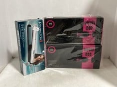 3 X HAIR PRODUCTS TO INCLUDE REMINGTON SHINE THERAPY STRAIGHTENER