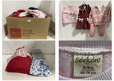 APPROX 40 X ASSORTED CHILDRENS CLOTHING TO INCLUDE SERKON BABY SET IN SIZE 6-9 MONTHS