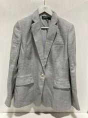 LAUREN RALPH LAUREN LIGHT GREY BLAZER JACKET- SIZE 6- RRP £319