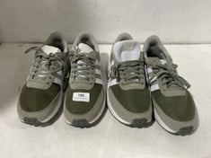 2 X ADIDAS MENS RUN 70S IN GREEN SIZE UK7.5 TOTAL RRP £118