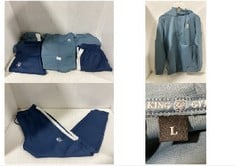 5 X ASSORTED GYM KING CLOTHING ITEMS TO INCLUDE CORE PLUS POLLY JOGGERS & TRACKSUIT TOP IN MOONLIGHT BLUE SIZE MEDIUM