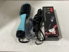 QTY OF ASSORTED HAIR PRODUCTS TO INCLUDE REVLON "SALON ONE-STEP" HAIR DRYER AND VOLUMISER IN BLUE