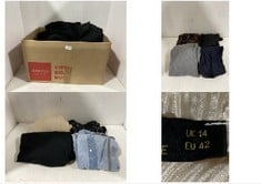 APPROX 30 X ASSORTED ADULTS CLOTHING TO INCLUDE SIMPLY BE DRESS IN BLACK SIZE UK10