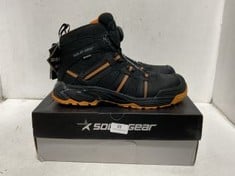 SOLID GEAR PHOENIX GTX SG80007 SAFTEY BOOTS IN COLOUR BLACK/ORANGE- SIZE UK 10.5- RRP £222