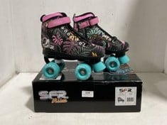 SFR VISION JUNIOR SKATES IN BLACK/PINK SIZE UK 1