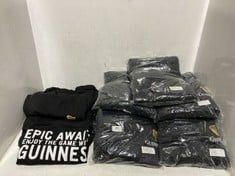 QTY OF ASSORTED ADULTS GUINESS CLOTHING ITEMS TO INCLUDE T-SHIRT IN BLACK SIZE XL