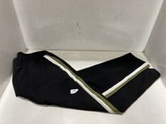 BAUKJEN WOMENS TROUSERS IN BLACK WITH GREEN/WHITE STRIPE SIZE UK 14