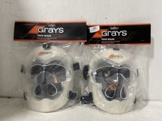 2 X GRAYS HOCKEY SENIOR FACE MASK