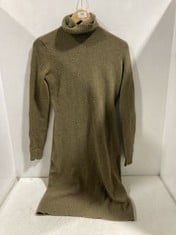 POLO RALPH LAUREN WOOL ROLLNECK JUMPER IN CANOPY OLIVE HEATHER SIZE MEDIUM RRP £349