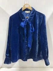 ASPIGA FIFION VELVET SHIRT IN COLOUR BLUE SAPPHIRE- SIZE XL- RRP £140