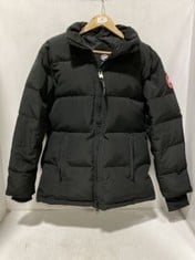 CANADA GOOSE BLACK DOWN PUFFER COAT FUR HOOD IN SIZE XS- RRP £1,450