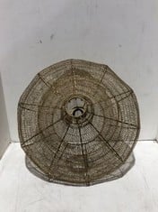 MUKUNI WIRE LAMPSHADE - ANTIQUE BRASS - ONE SIZE - ITEM NO. ML4601 - RRP £140