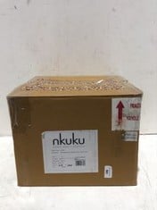 NKUKU NEELA MANGO WOOD LAMPSHADE - NAURAL - SMALL - ITEM NO.NE0801 - RRP £110