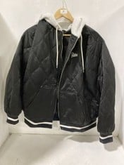 PATTA GOTLOVE FOR ALL BOMBER STYLE JACKET IN BLACK - SIZE LARGE - RRP £225