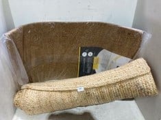 COIR DOOR MAT TO INCUDE JUTE RUNNER IN NATURAL