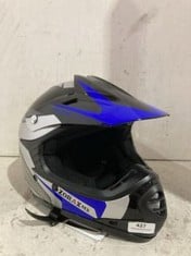 CHILDRENS ZORAX MX HELMET IN BLUE SIZE Y-XS