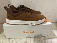 TIMBERLAND MAPLE GROVE LOW LACE SNEAKER IN MEDIUM BROWN SIZE 8.5