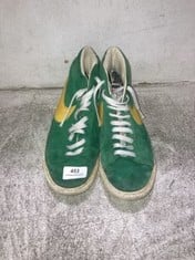 NIKE BLAZER HI TOP TRAINERS IN GREEN/YELLOW SIZE 7.5 TO INCLUDE