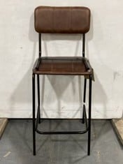 NKUKU UKARI COUNTER CHAIR IN CHOCOLATE BROWN - RRP £325