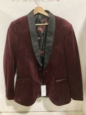 ISAAC DEWHIRST TUX BLAZER JACKET - RED - SIZE 50