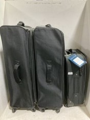 3 X ASSORTED SUITCASES TO INCLUDE AEROSTAR 20 INCH BLACK SUITCASE