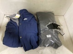 2 X ASSORTED ADULTS COATS TO INCLUDE ADIDAS ESSENTIAL DOWN COAT IN BLACK SIZE 12