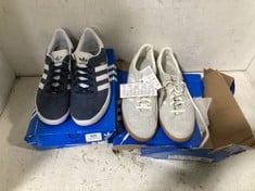 2 X ASSORTED ADULTS ADIDAS TRAINERS TO INCLUDE HANDBALL SPEZIAL OFFWHITE SIZE 9